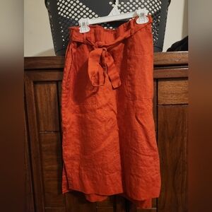 Catherine Malandrino 100% Linen Skirt